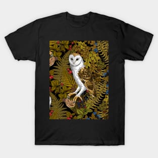 Owls, ferns, oak and berries 2 T-Shirt